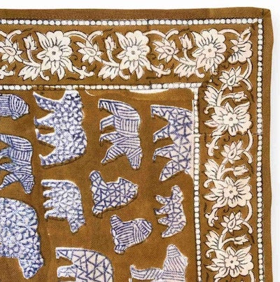 Big foulard Latika Ours - Tapenade — Apaches collections , Lyon