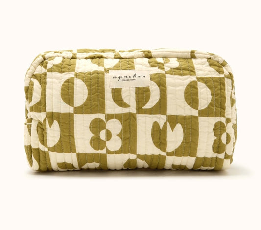 Grande trousse Gayane - Damier tobacco