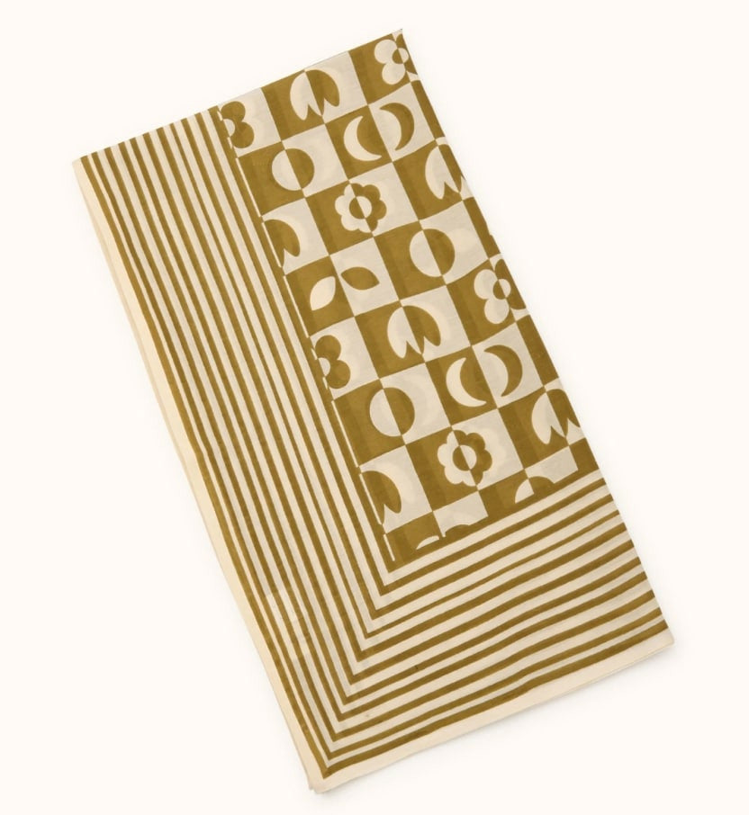 Paréo Palan - Damier tobacco
