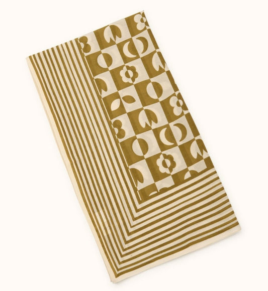 Paréo Palan - Damier tobacco