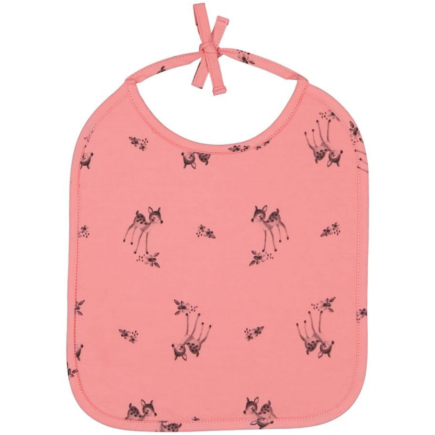 Bavoir faon rose flamingo
