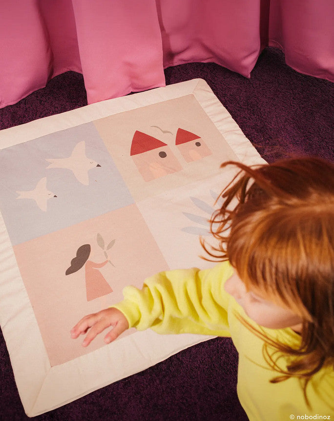 Tapis de jeu Playground carré - Sweet home