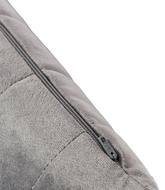 Coussin Akamba velours slate grey
