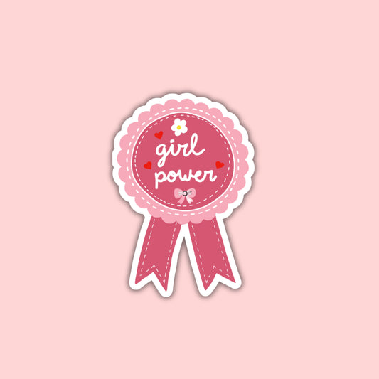 Sticker Badge girl power