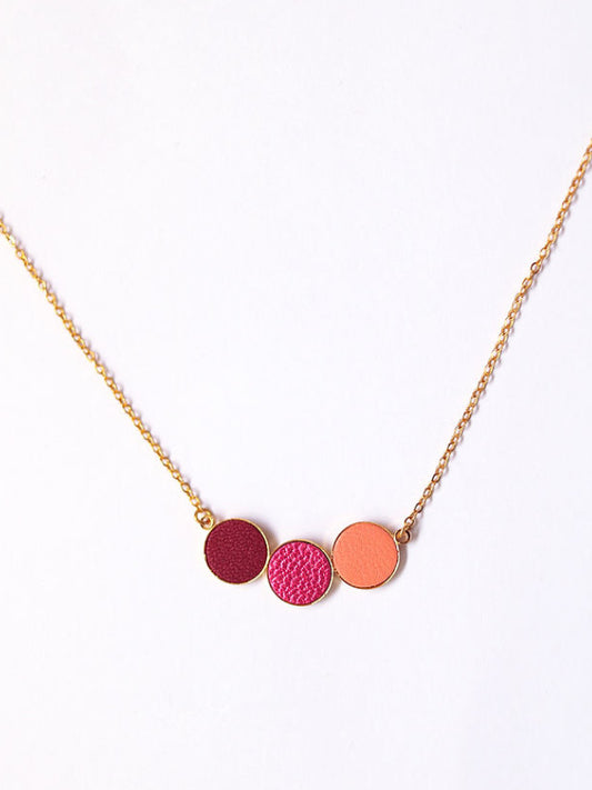 Collier Trio Gallica - Mystic pink