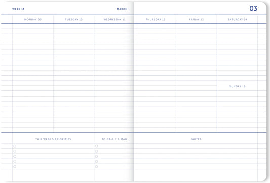Agenda scolaire 18 mois 2025/2026 - Lilac checkered