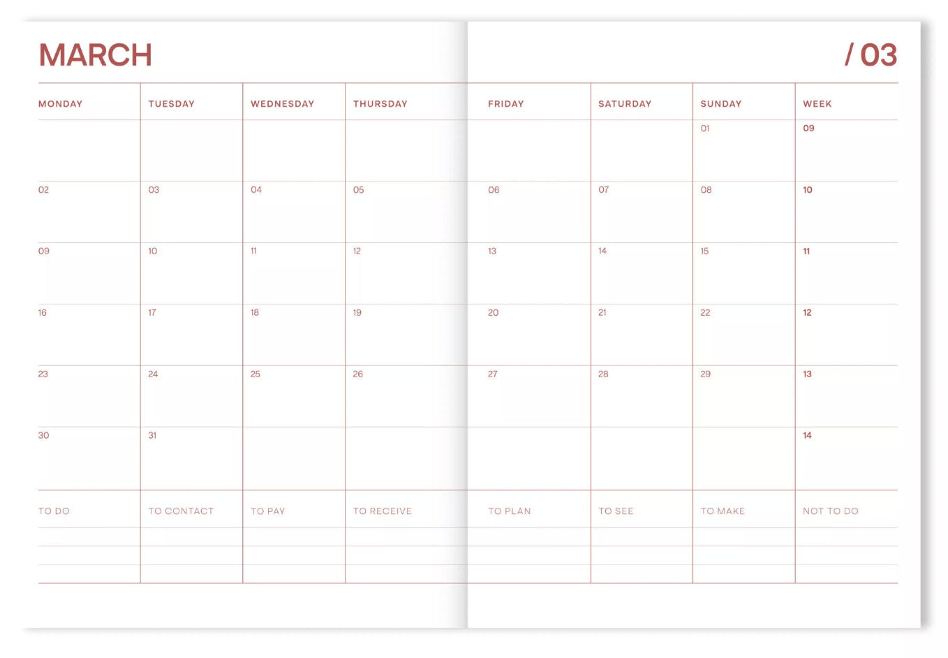Agenda scolaire 2025/2026 - Flowers coral