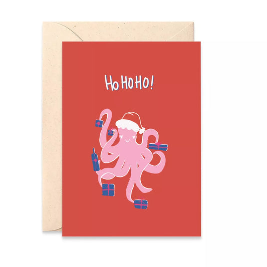 Carte Octopus de noël