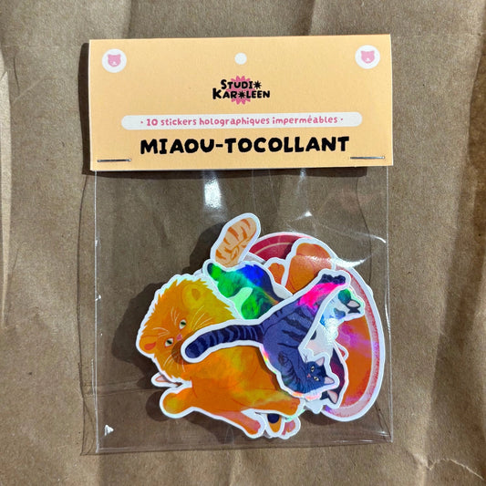 Pack 10 stickers - Miaou-tocollants