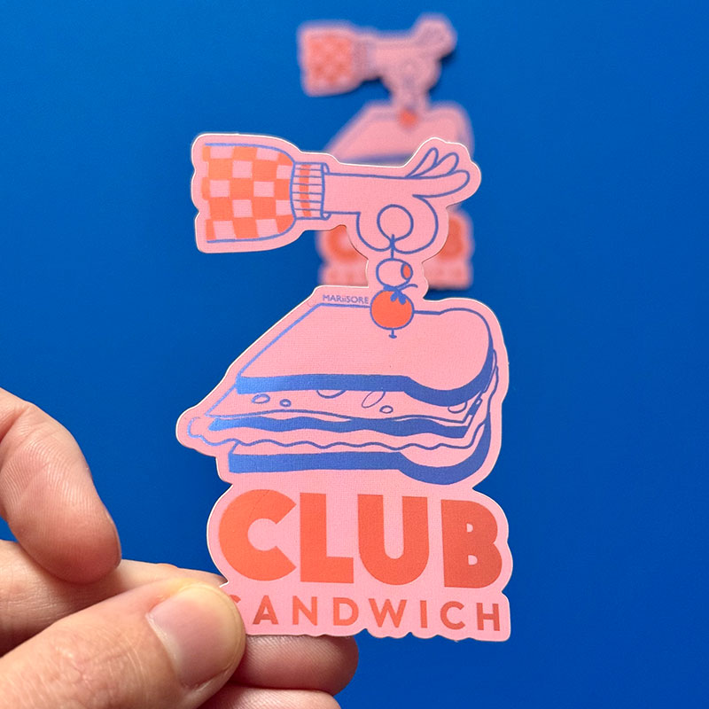 Sticker Club sandwich