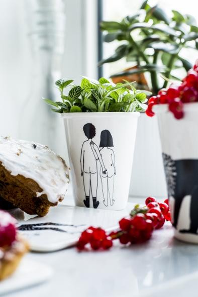 Tasse Couple nu de dos