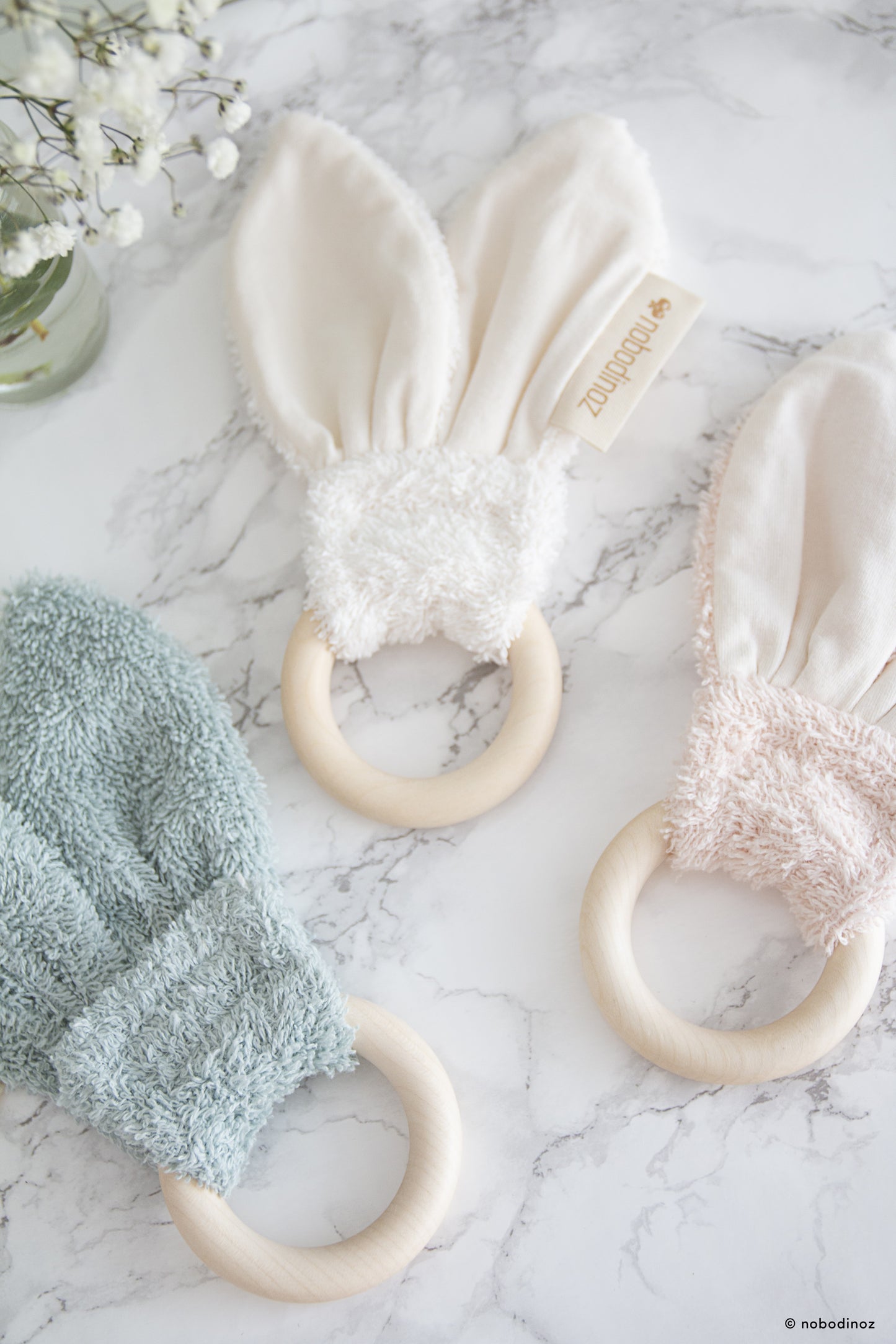 Anneau de dentition bunny - rose