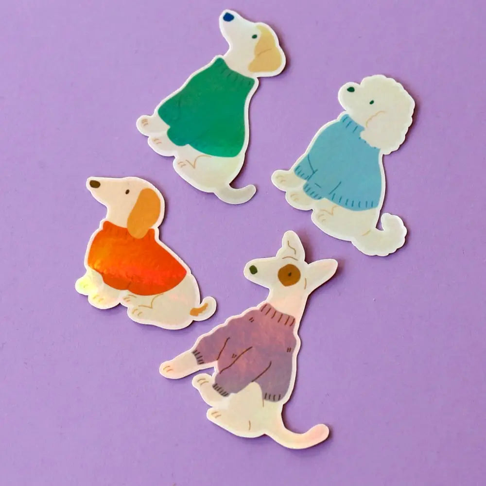 Lot de stickers - Cozy dogs