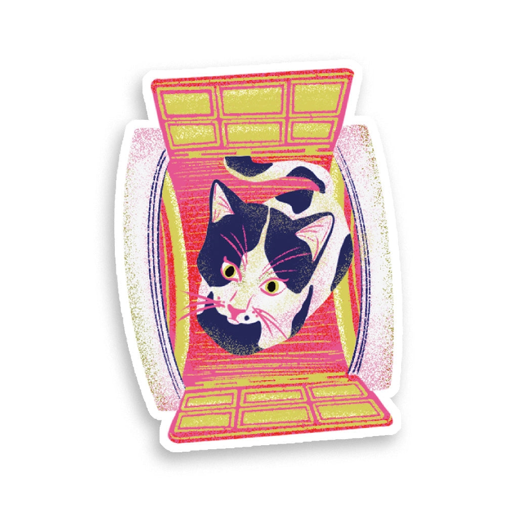 Sticker Kitty washer