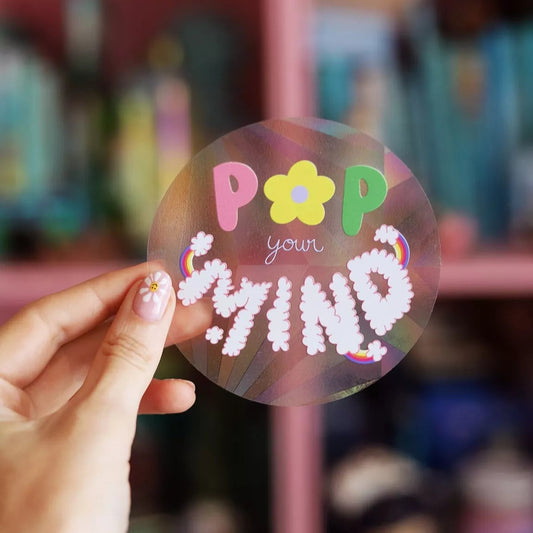 Sticker Suncatcher - Pop your mind