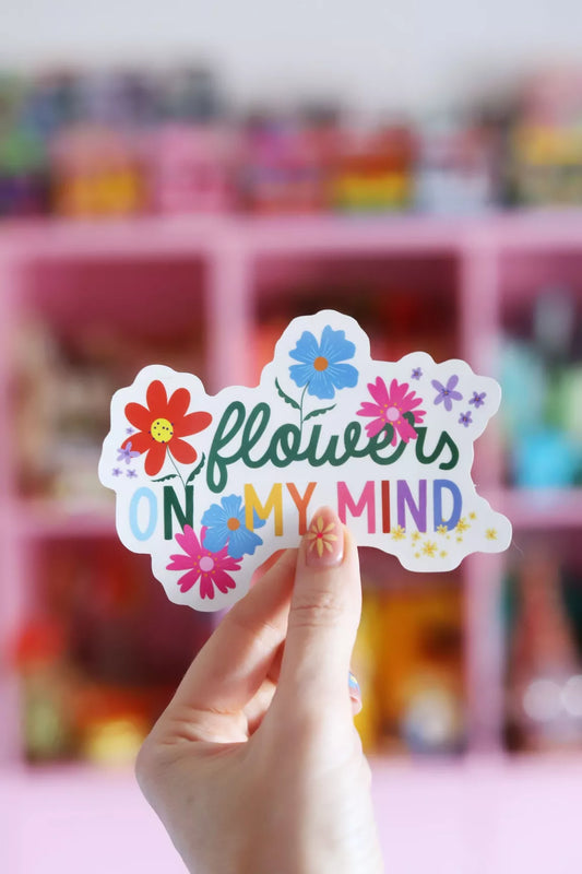 Sticker transparent - Flowers on my mind