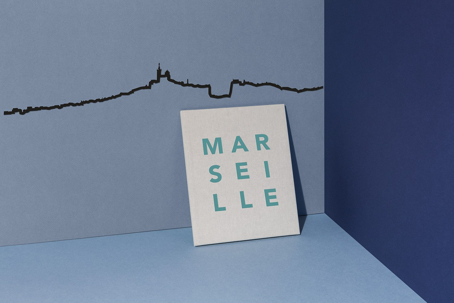 Silhouette de Marseille - noir