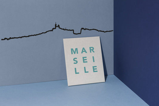 Silhouette de Marseille - noir