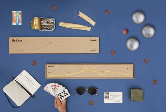 Silhouette de Marseille - doré — The Line , Lyon