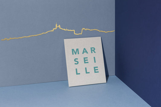 Silhouette de Marseille - doré