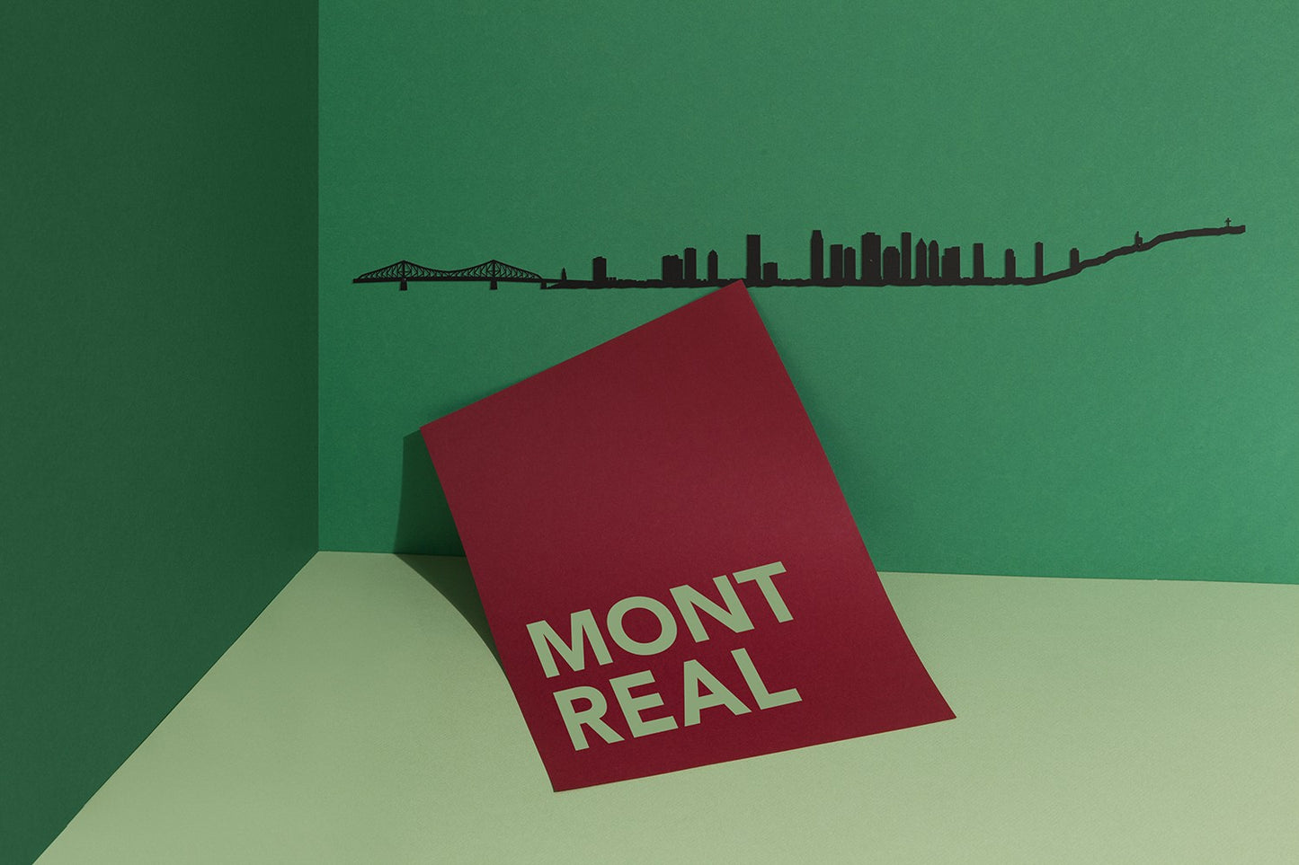 Silhouette de Montréal - noir