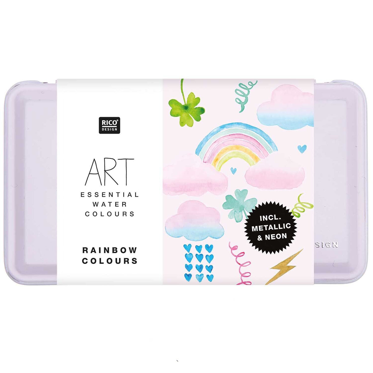 Boîte d'aquarelle 12 couleurs - Rainbow — Rico design , Lyon