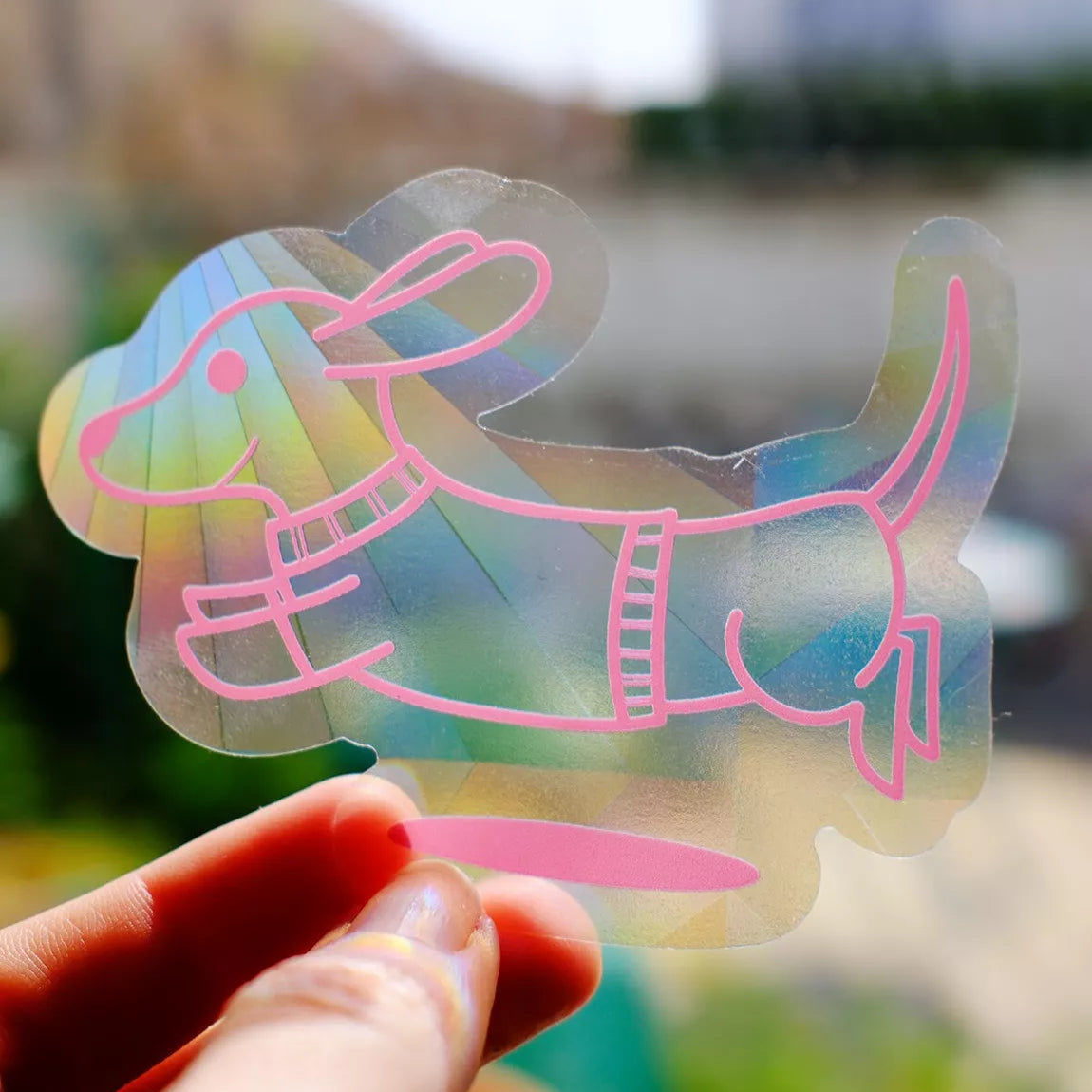 Sticker Suncatcher - Teckel