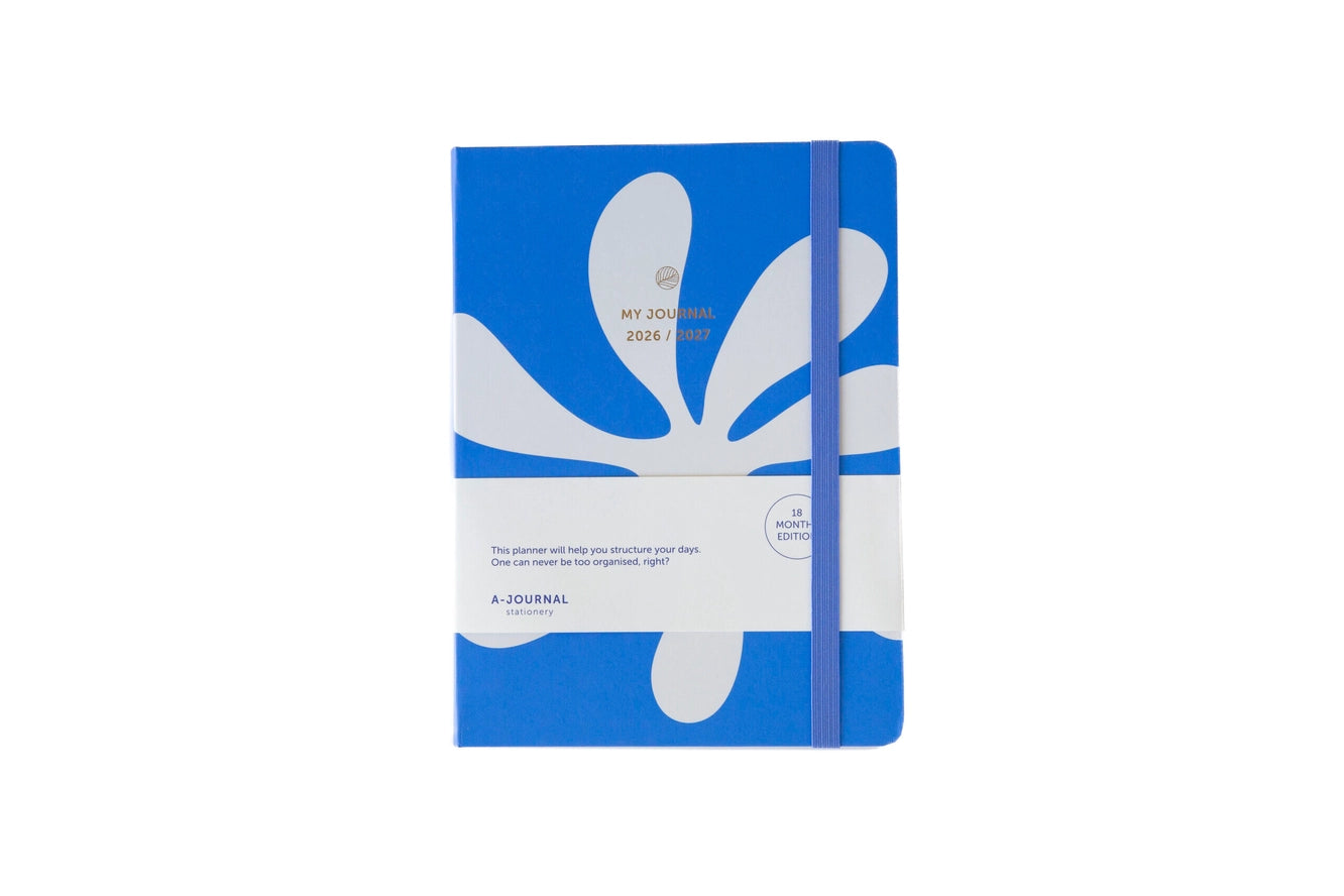 Agenda scolaire 18 mois 2026/2027 - Abstract blue