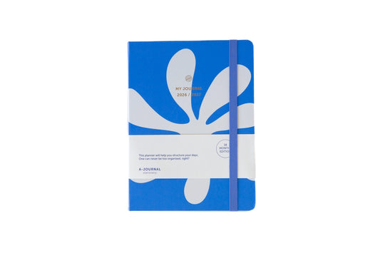 Agenda scolaire 18 mois 2026/2027 - Abstract blue