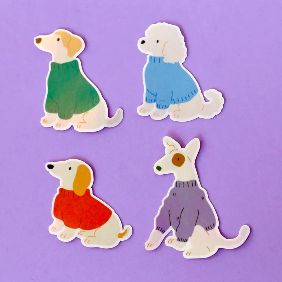 Lot de stickers - Cozy dogs