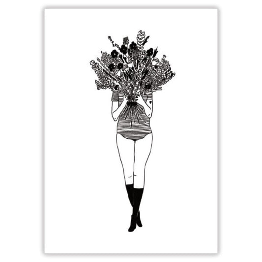Carte Flower girl
