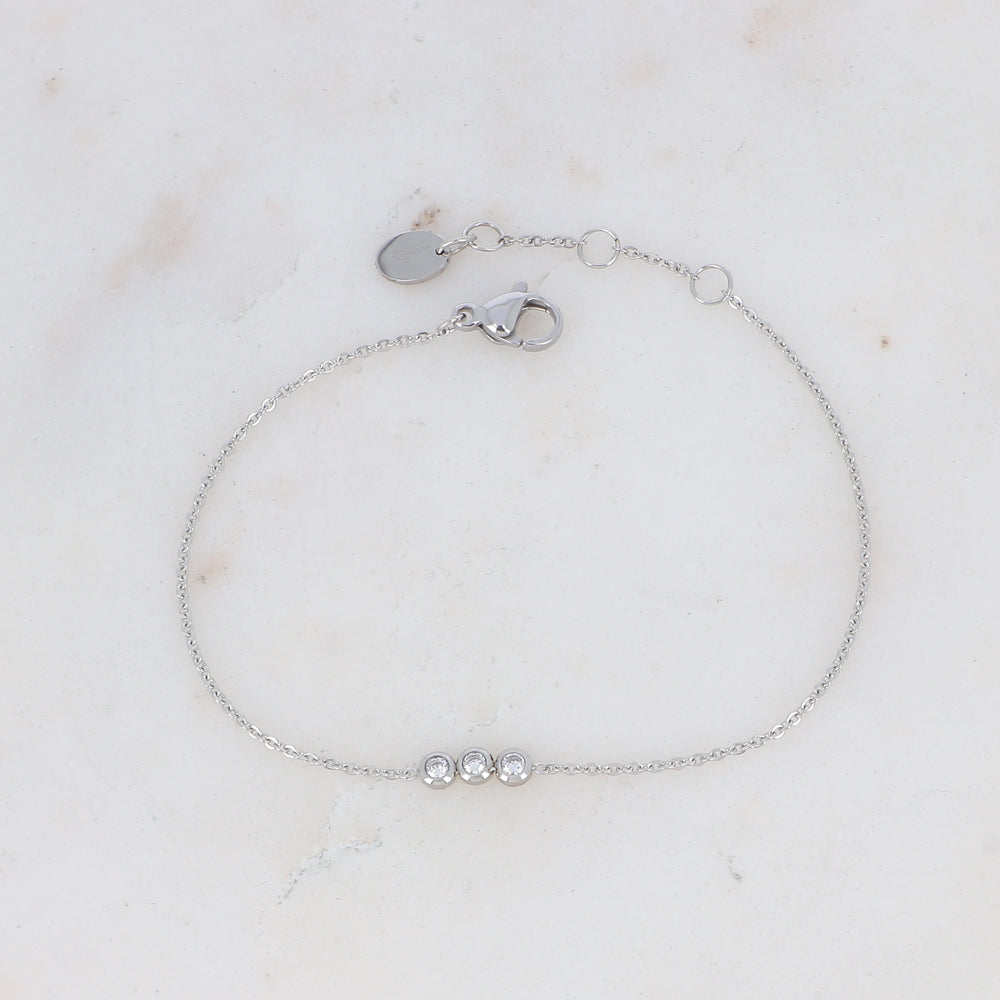 Bracelet Mizano - Argent/blanc