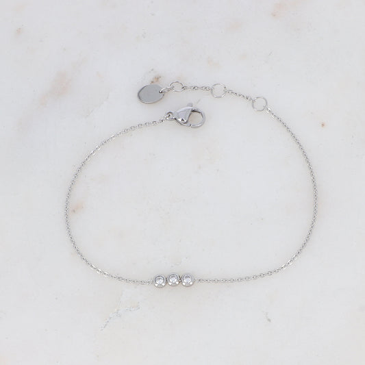 Bracelet Mizano - Argent/blanc