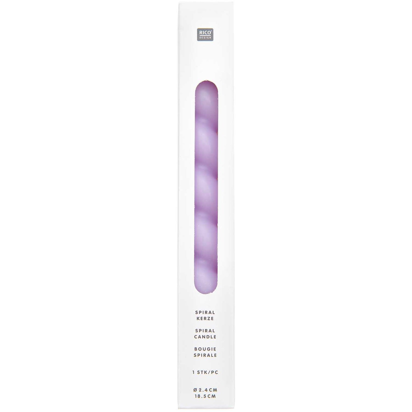 Bougie spirale 18,5 cm - Lilas — Rico design , Lyon