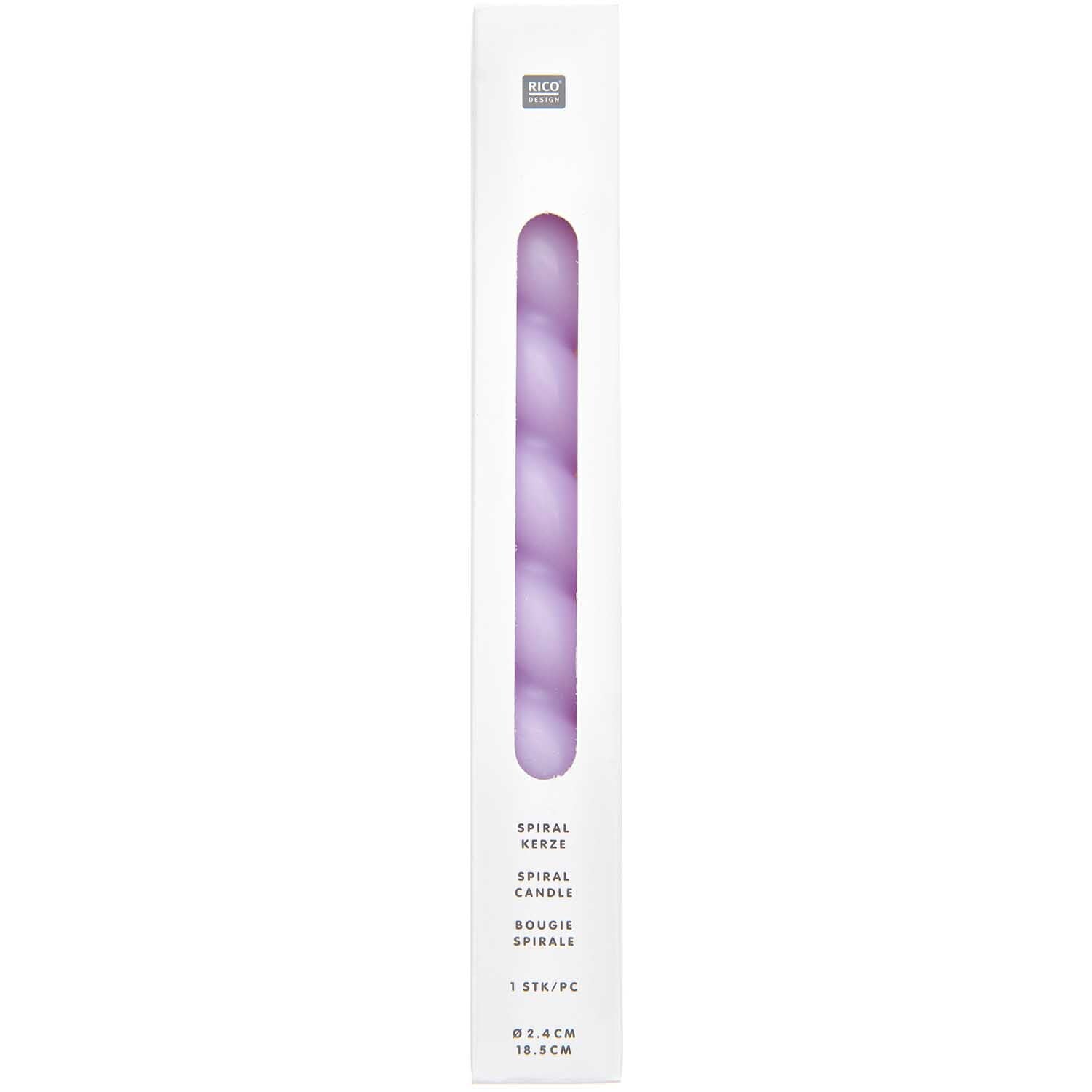 Bougie spirale 18,5 cm - Lilas — Rico design , Lyon