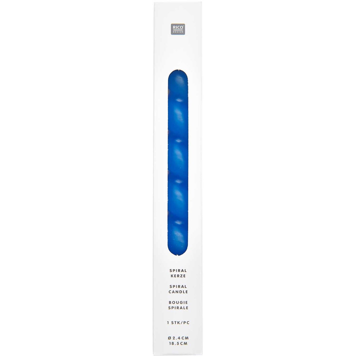 Bougie spirale 18,5 cm - Bleuet — Rico design , Lyon