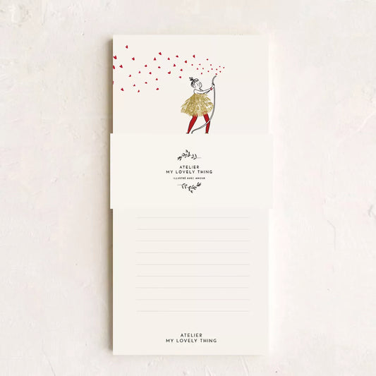Bloc-notes Jet de coeurs