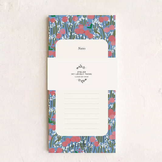 Bloc-notes Rose coquelicot