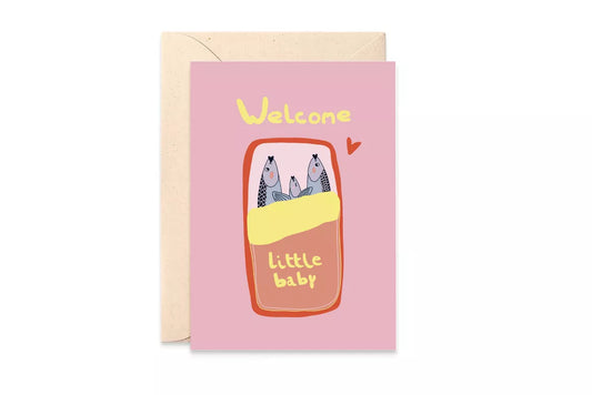 Carte de naissance Baby sardines