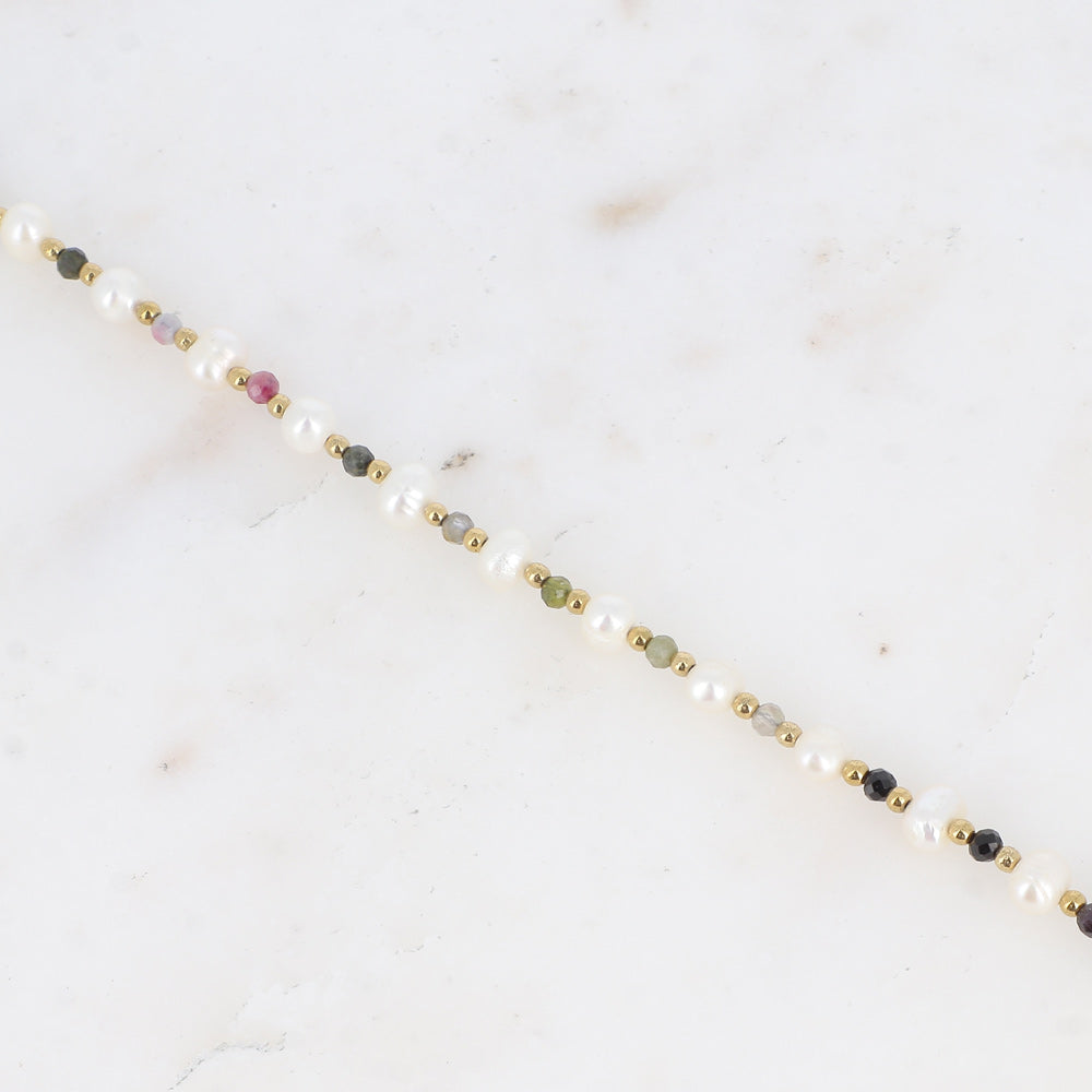 Bracelet Opal - Doré/Tourmaline