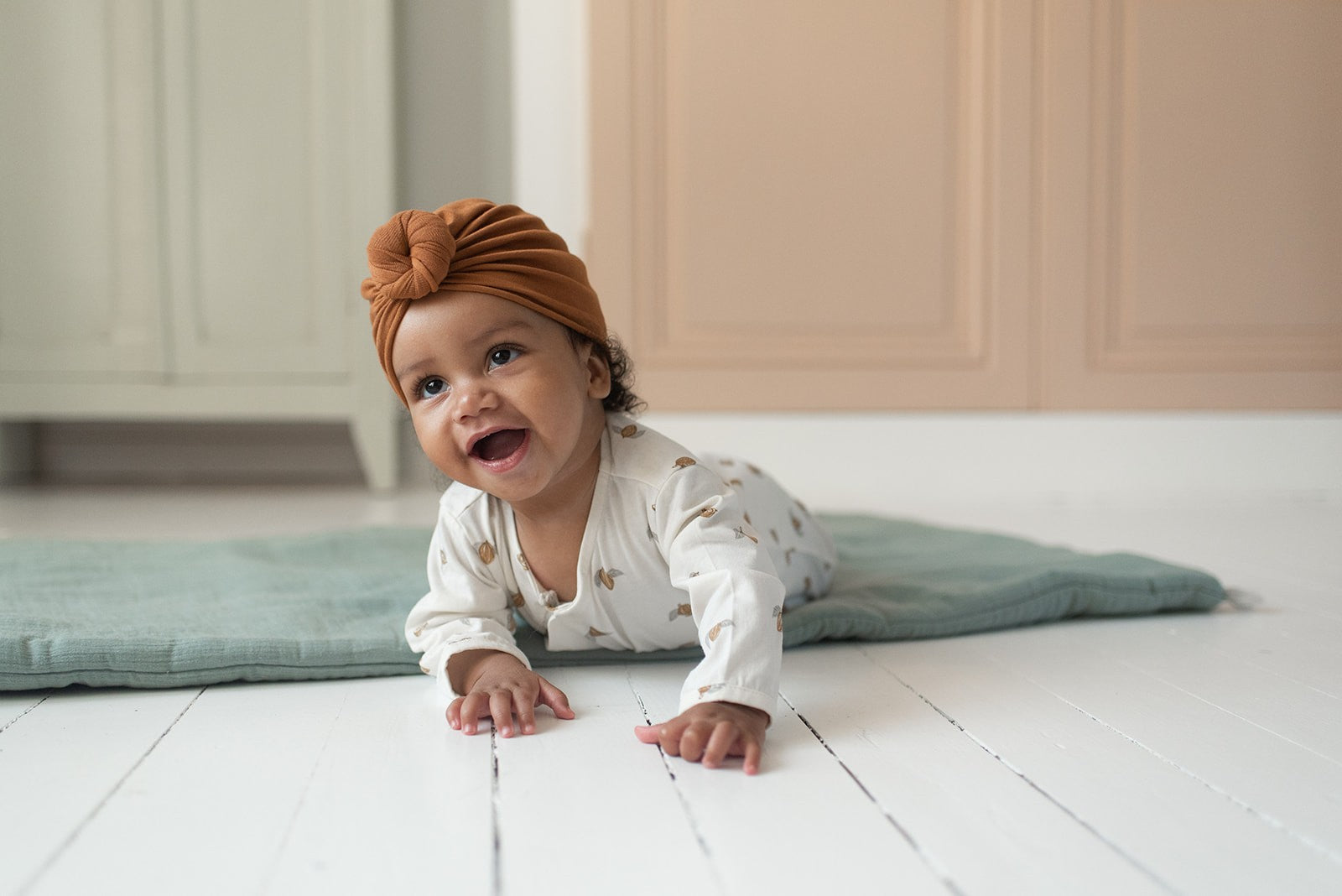Turban beanie Nut 0/3 mois