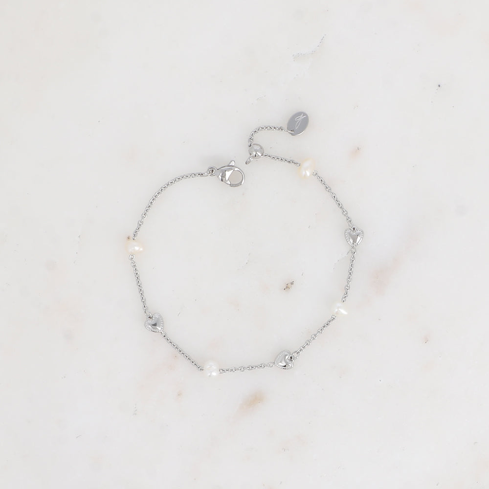 Bracelet Coeura - Argenté/blanc