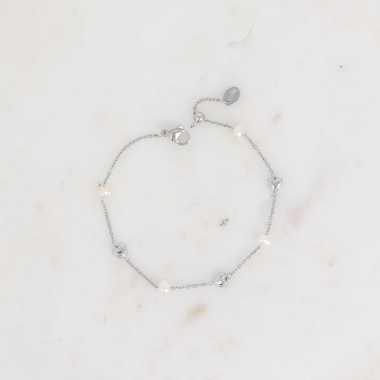Bracelet Coeura - Argenté/blanc