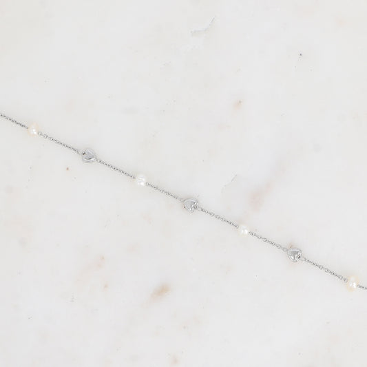 Bracelet Coeura - Argenté/blanc