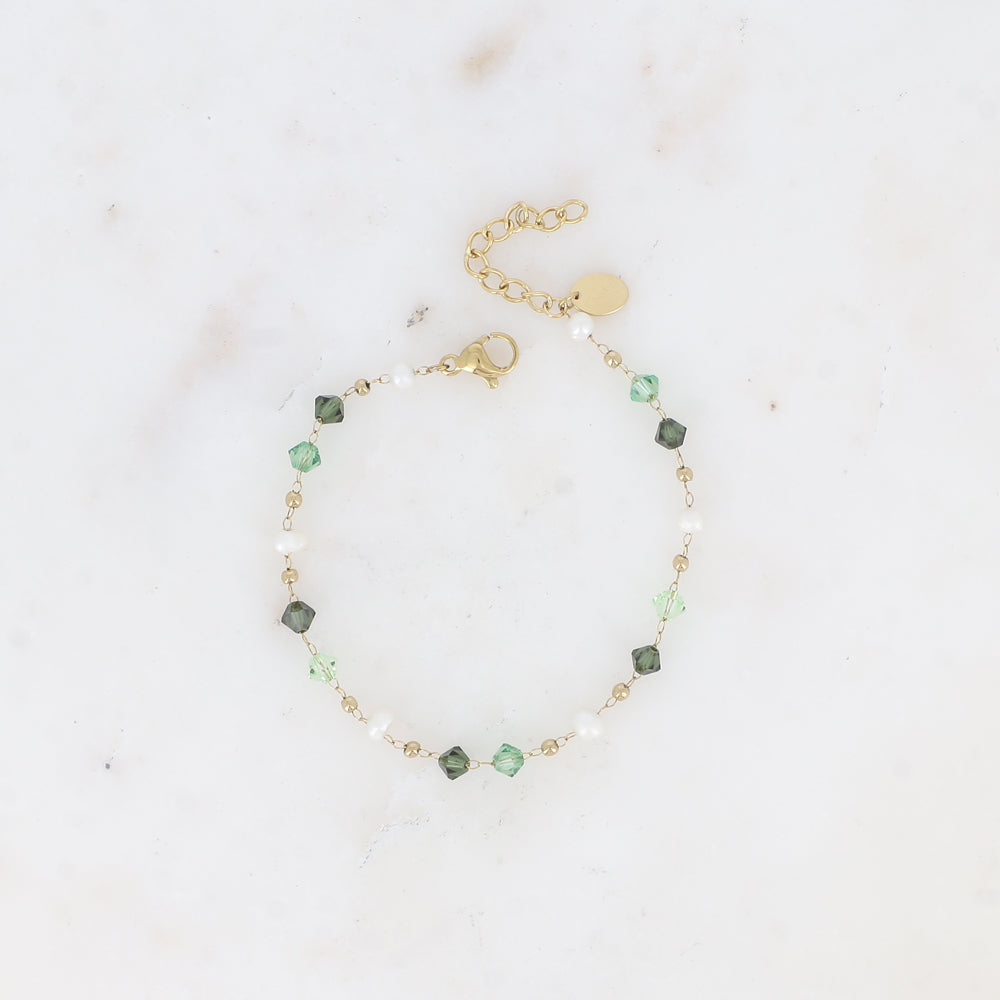 Bracelet Mora - Doré/vert