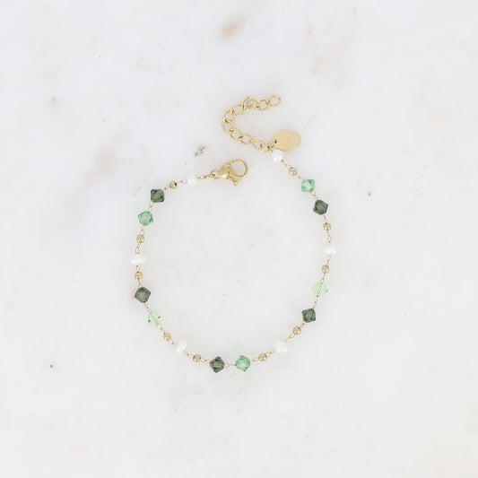 Bracelet Mora - Doré/vert