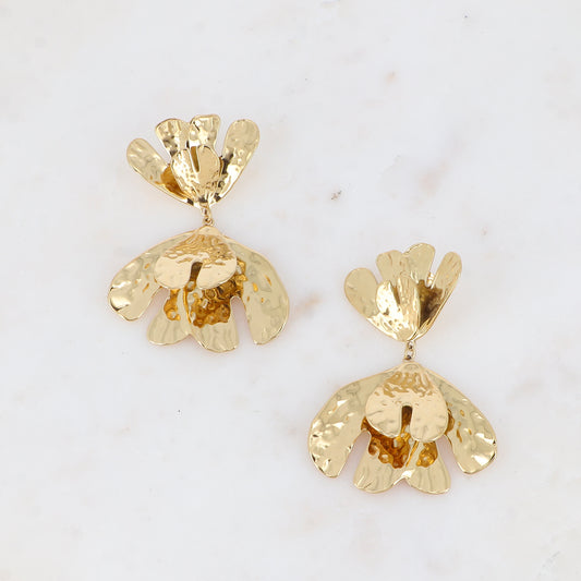 Boucles pendantes Feuilla - Doré