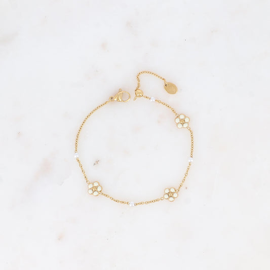 Bracelet Dory - Doré/blanc