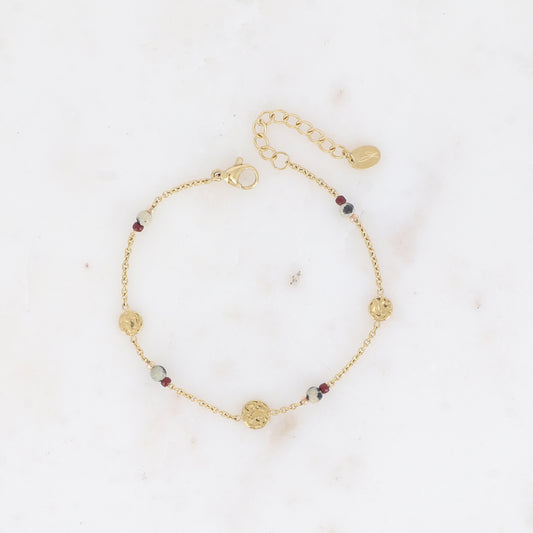 Bracelet Etoy - Jaspe dalmatien