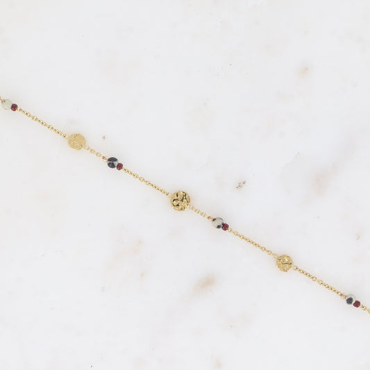 Bracelet Etoy - Jaspe dalmatien